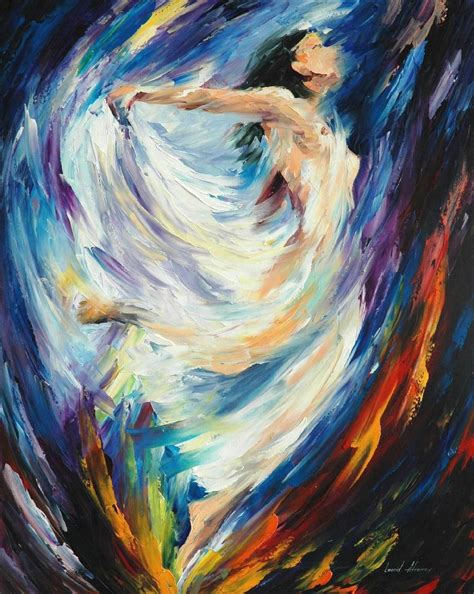 Angel Of Love — Palette Knife Oil Painting On Canvas By Leonid Afremov Size 24 X30 Art