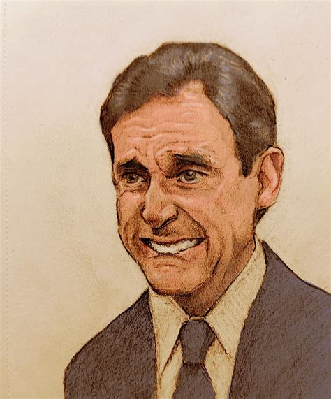 Michael Scott From The Office Drawing