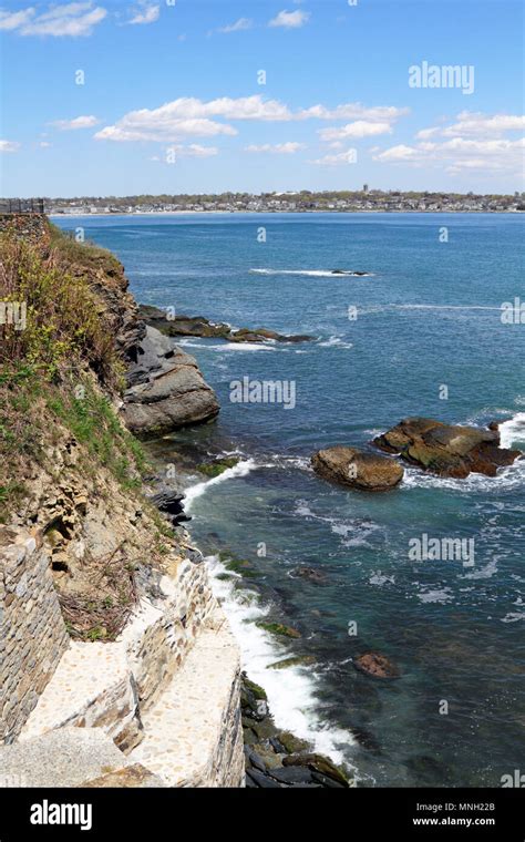 The Cliff Walk Newport Rhode Island Usa Stock Photo Alamy