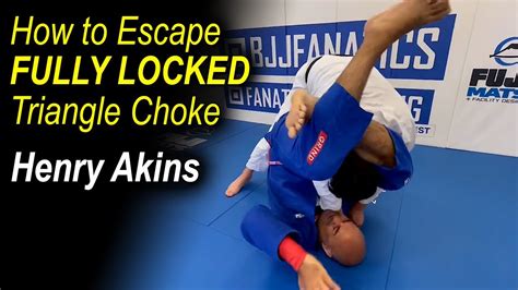 Escape FULLY LOCKED Triangle Choke Henry Akins YouTube