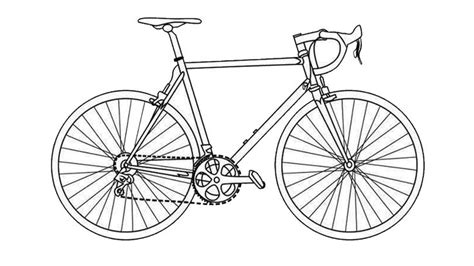 Bicycle Drawing Bicycle Drawing Bike Drawing Simple Bike Drawing