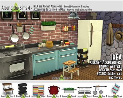 Around The Sims Around The Sims 4 Ikea Like Kitchen Accessories