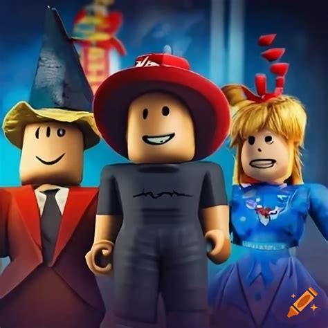 Disney Pixar Movie Poster Featuring Roblox Characters