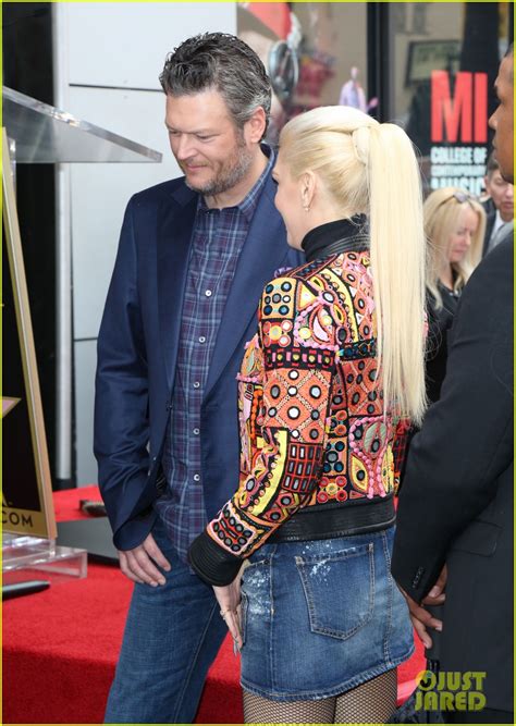 Full Sized Photo Of Gwen Stefani Blake Shelton Support Adam Levine At Walk Of Fame Ceremony