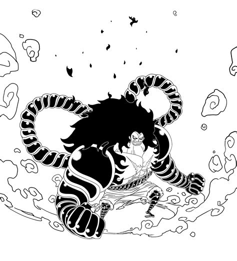 Collection 101 Wallpaper Luffy Gear 5 Black And White Completed