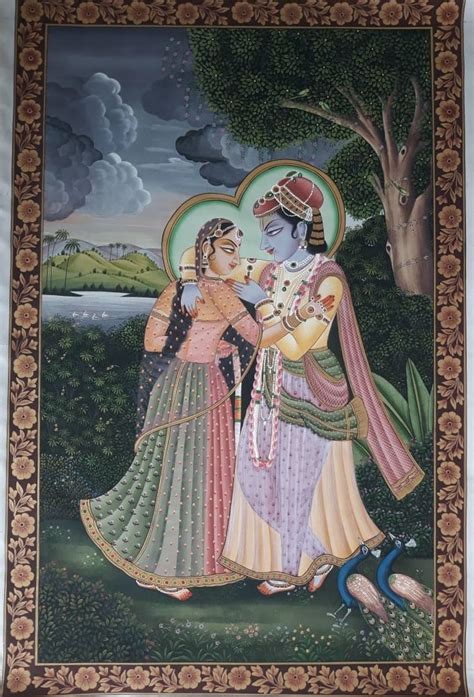 Radha Krishna 6 Pichwai Painting 22 X 34 International Indian