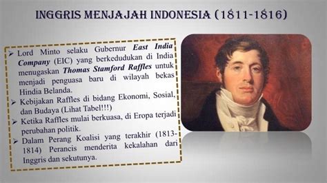 Sejarah Kedatangan Inggris Ke Indonesia