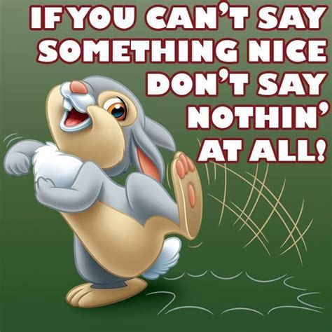 Thumper Disney Quotes Cool Words Disney Time