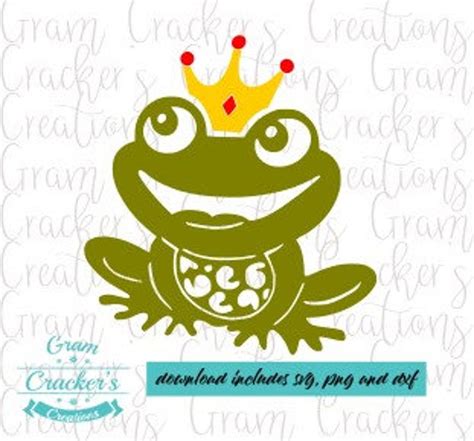 Frog Prince Svg Cut File For Cricut Silhouette And Other Etsy