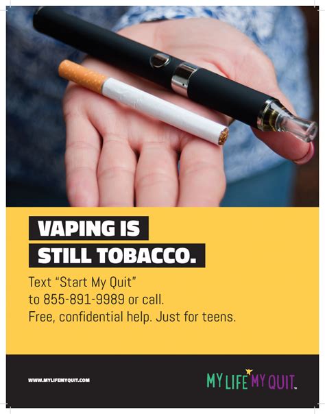 My Life My Quit Teens Can Text To Quit Vaping Smoke Free Philly