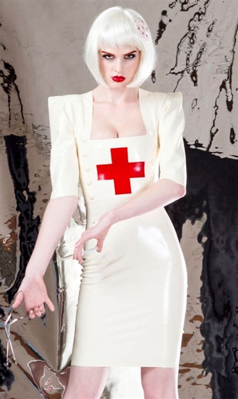 Latex Rubber Nurse Dress
