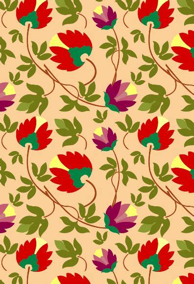 Weaveup Floral Motif Pattern Wallpaper Textile Patterns