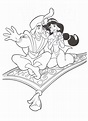 Aladdin para colorear 🥇 ¡Dibujos para imprimir y pintar!