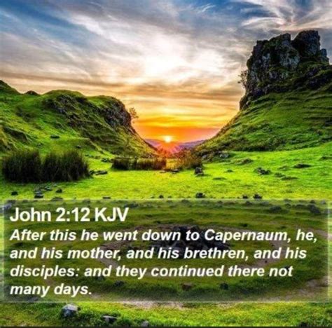 And After This His John He Went Mother Down And His To Capernaum