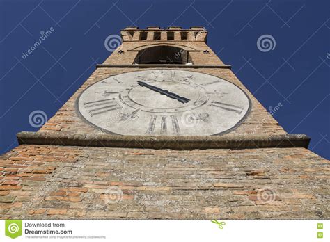 Medieval Clocktower In Brisighella Stock Image Image Of Architecture