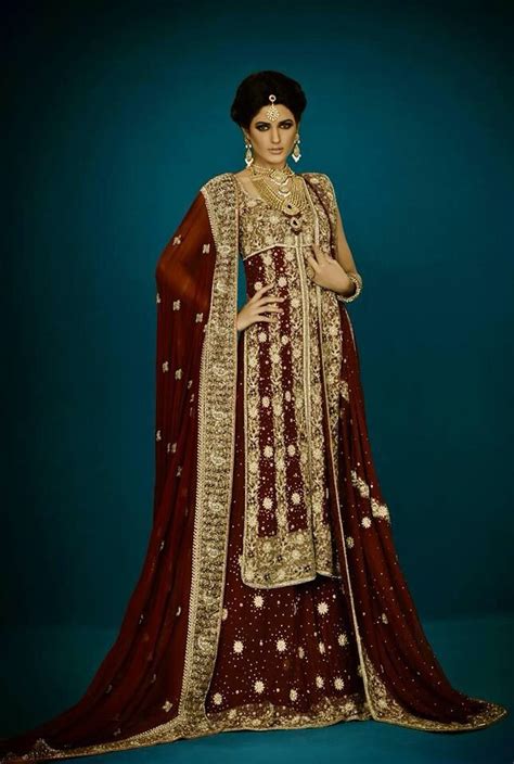 Beautiful Maroon Pakistani Bridal Dress Indian Bridal Lehenga Indian