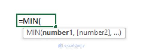 How To Use Min Function In Excel 5 Relevant Examples Exceldemy