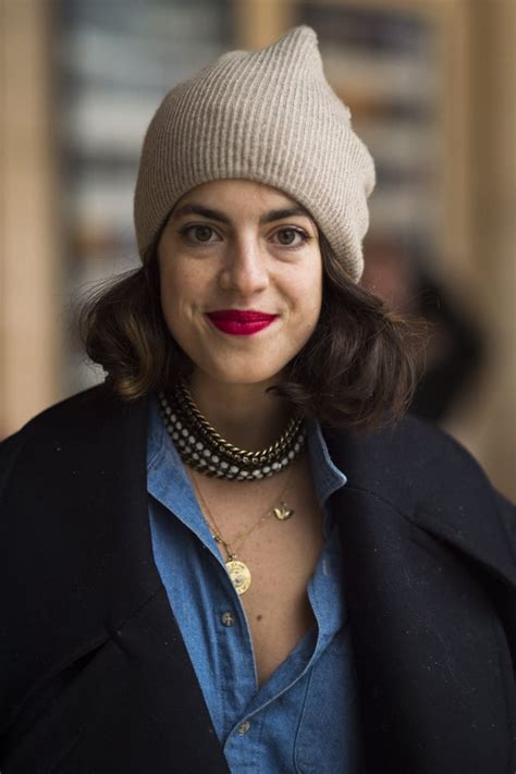 Leandra Medine Aka The Man Repeller Showed Off Her More Classic Street Style Hair And Makeup