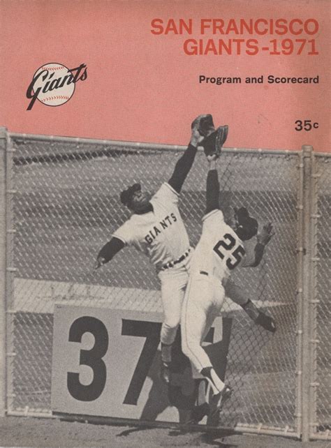 Scarce 1971 San Francisco Giants Nlcs Baseball Program
