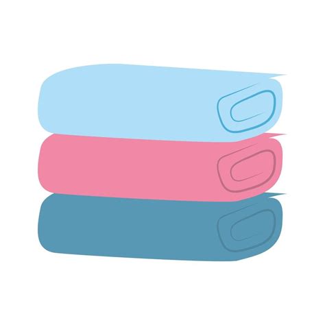 Pile Of Towels Isolated Icon 5031776 Vector Art At Vecteezy