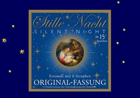 Stille Nacht Cd In 15 Sprachen Stille Nacht Shop Silent Night Shop