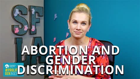 Not being allowed to travel in some extreme cases, women are not allowed to leave the country without. Abortion and Gender Discrimination - #ProLifeGen News 4/4 ...