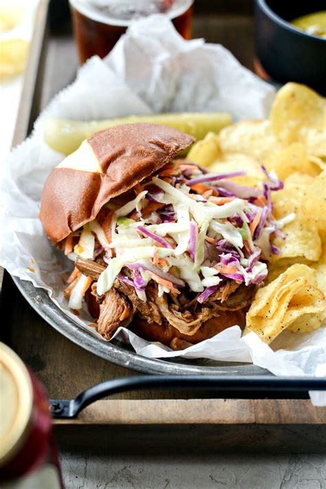 Slow Cooker Pulled Pork Sandwiches Simply Scratch