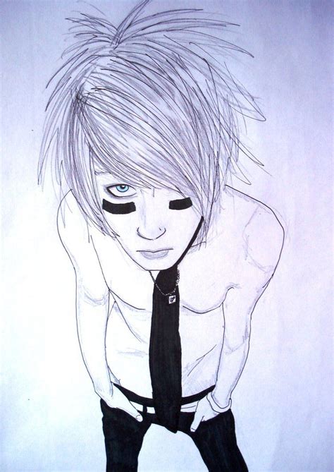 Image of anime boy drawing pencil sketch colorful realistic art. Pin on ART!!