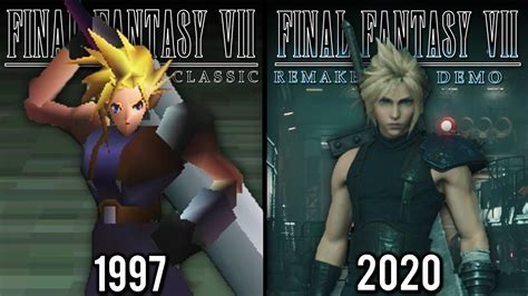 Final Fantasy Vii Demo Remake Vs Original Direct Comparison Youtube