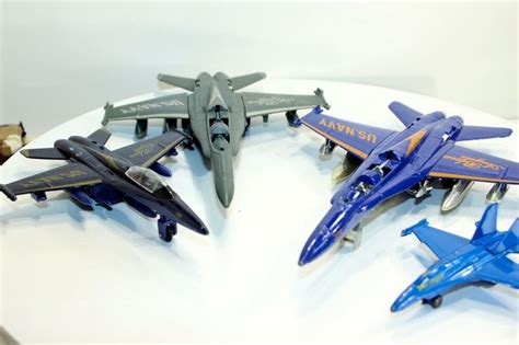 Blue Angels Toy Model Die Cast Metal Airplanes Children Toys Set Of 4