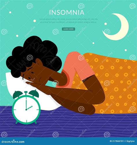 Insomnia A Black Man Cannot Sleep Male Character Suffers From