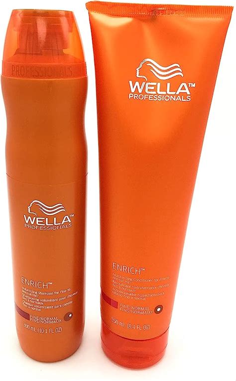Wella Professional Enrich Shampoo And Conditioner Duo For Fine Hair 10