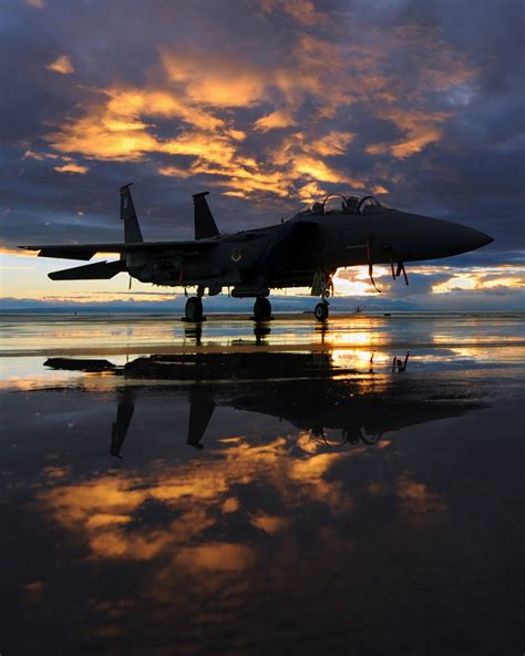 Aircraft Jet Fighter Air Force Sky Clouds Sunset 4k Phone Hd Wallpaper