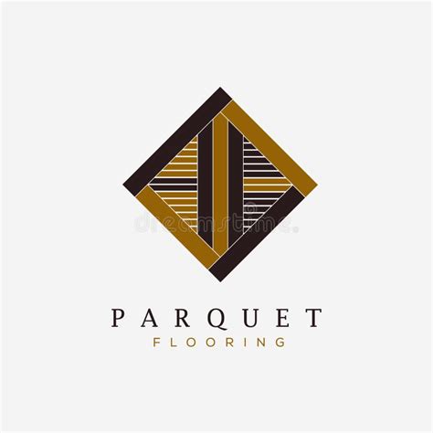 Parquet Flooring Texture Logo Vector Illustration Design Stock Vector