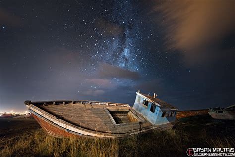 Milky Way Over Patagonian Fishing Boat