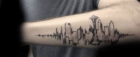 Cleveland tattoo cleveland skyline skyline tattoo tattoo ideas tattoo designs king tattoos my king tatting piercings. 30 Seattle Skyline Tattoo Designs For Men - City Ink Ideas