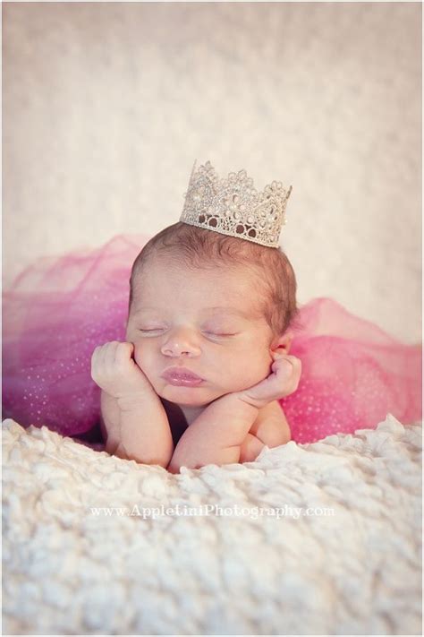Baby Girl Wearing Crown Princess Baby Photo Newborn