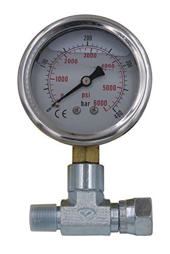 Pressure Gauge 6000psi400bar With Fitting For Airless Paint Sprayer