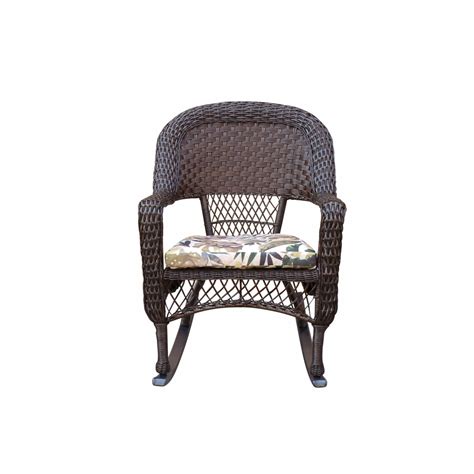 Wicker patio furniture and sets are a versatile addition that can stand up to all weather conditions. Resin wicker rocking chair with 2 in seat cushion and ...