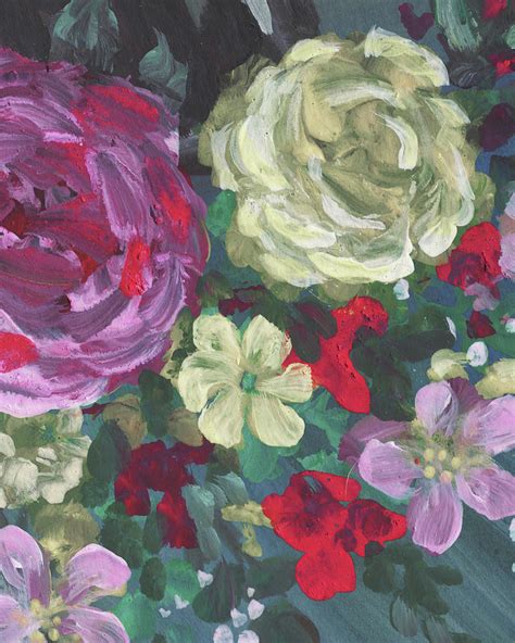 Floral Impressionistic Pattern Painting By Irina Sztukowski Pixels