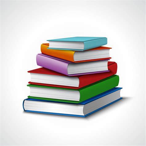 Books Stack Realistic 427700 Vector Art At Vecteezy