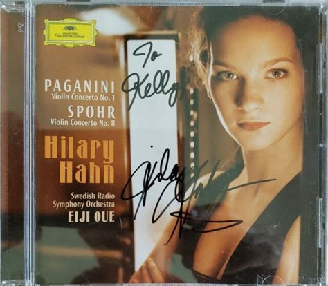 Paganini Spohr Violin Concertos 1and Hilary Hahn Cd 2006 Autographed Vgc Ebay