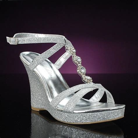 52 Stunning Wedge Silver Wedding Shoes Cozy Wedding With Covered In Sparkly Rhinestones