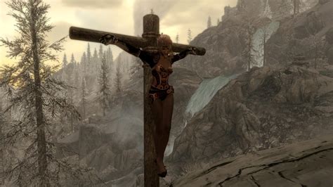 Skyrim Princess Crucified By On Play Crucified Woman Painting Min