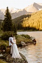 Tiny Lake Wedding in Colorado | Hans + Aspen's Lakeside Elopement