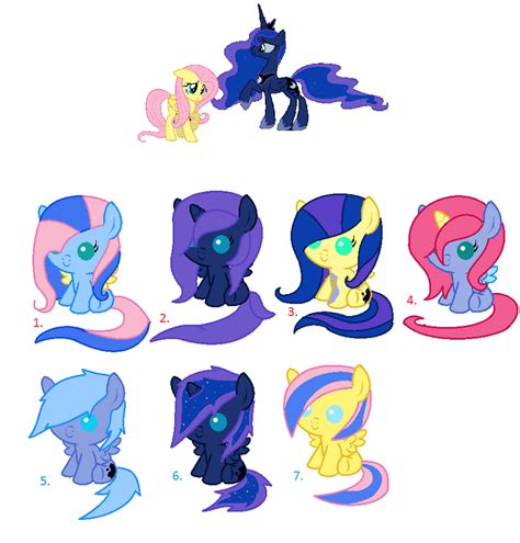 Luna X Fluttershy Point Adopts Closed By Starleay120 On Deviantart