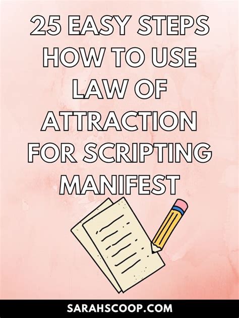 Easy Steps How To Use Law Of Attraction For Scripting Manifest