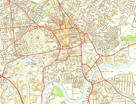 Large Nottingham Maps For Free Download And Print High Resolution And