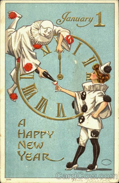 30 Strange And Creepy Vintage New Years Postcards From