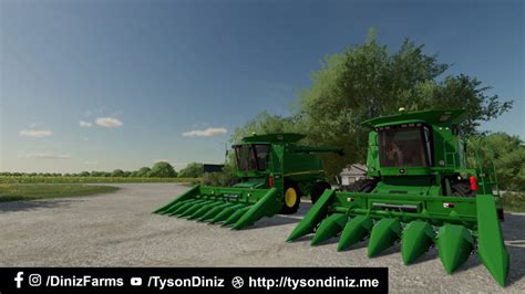 John Deere 643 And 843 Corn Headers Diniz Farms Farming Simulator